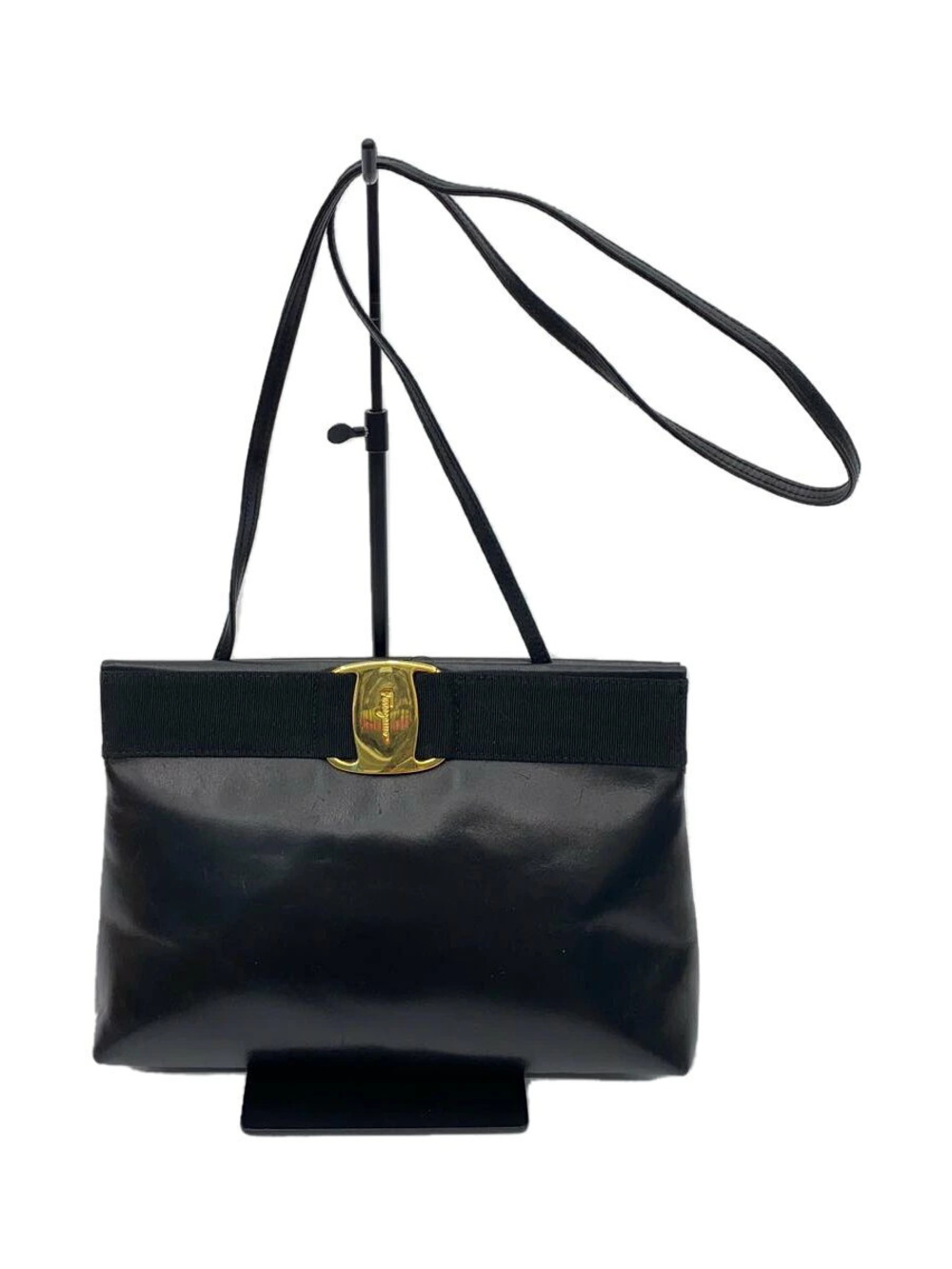 Salvatore Ferragamo Crossbody Bag Leather Black